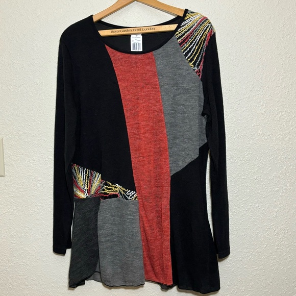 New This & That lightweight lined swing tunic top color block. Women’s XXL - Picture 2 of 8